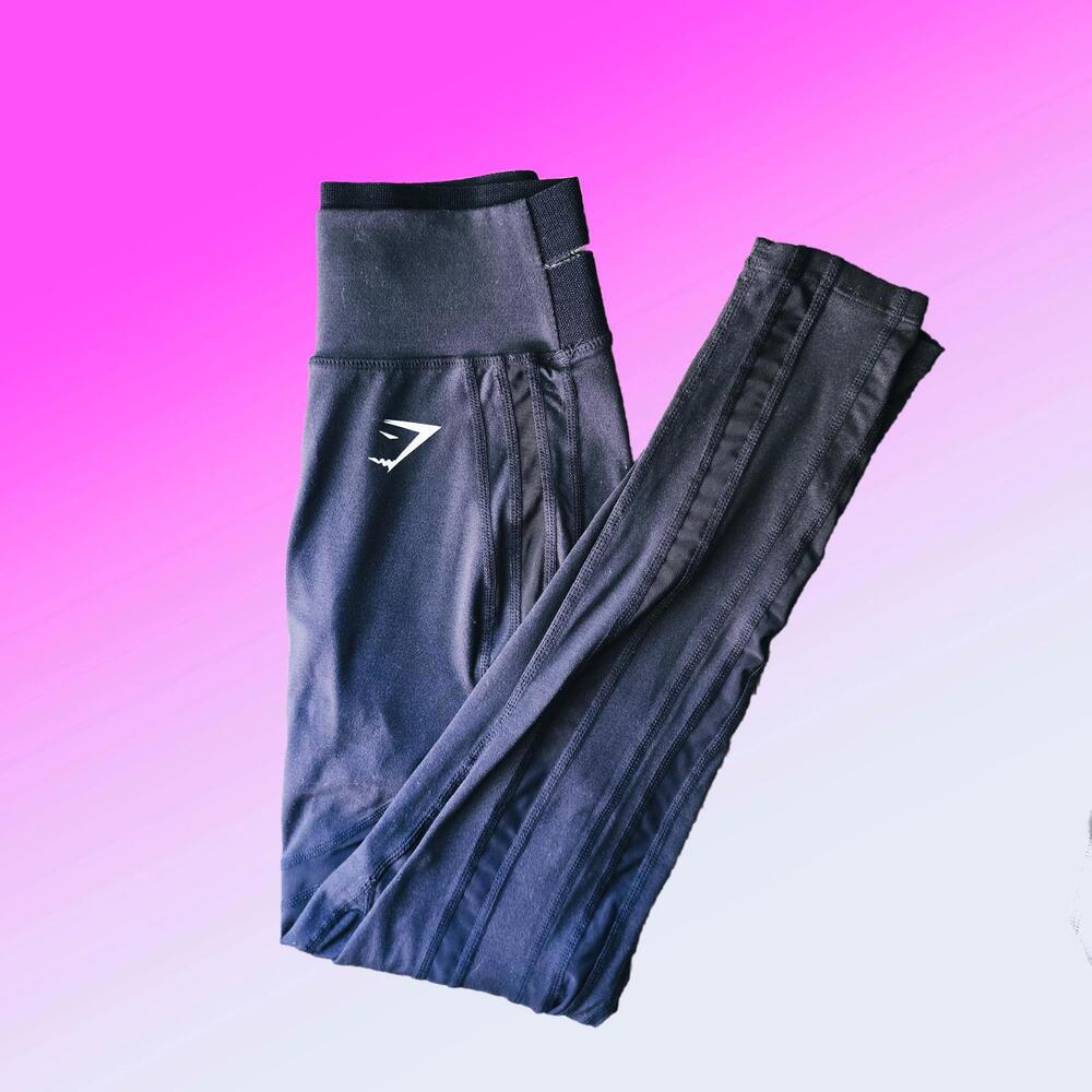 Gymshark Black High-Waisted Leggings - Stylish & Comfortable for Workout